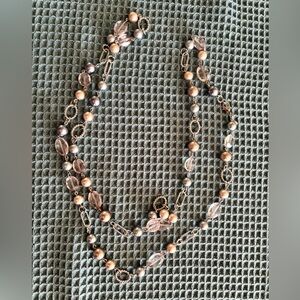 Elegant Multi-Color Beaded Necklace Crown PD Hallmark